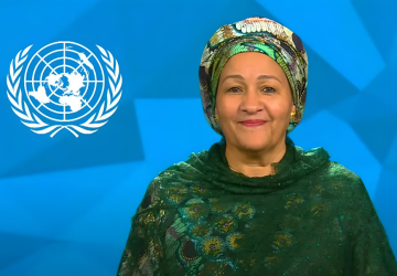 Caption: UN Deputy Secretary-General Amina J. Mohammed addresses the SEforALL Global Forum 2025 in Bridgetown, Barbados.