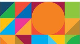 Cover shows the title against a white solid background with colourful geometrical shapes underneath.