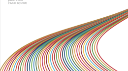 Cover shows the title against a solid white background with a rainbow of colours underneath.