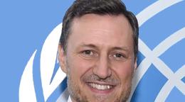 Official photo of the new appointed Resident Coordinator for Tunisia, Arnaud Peral.