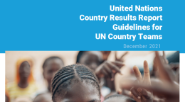 A blue banner with the title above a photo of young people smiling and showing the peace sign.