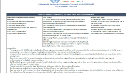 This is a white document with black text.   It contains a table and the logo of the UNCT to the centre of the page.