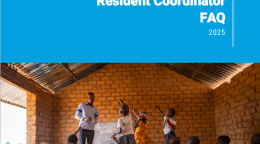 A cover of a document with the UNSDG and the OCHA logos