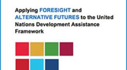 Portada del documento con fondo blanco y ocho cuadrados pequeños con colores correspondientes a distintos ODS.