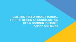 Portada de documento en dos tonos de azul y amarillo.