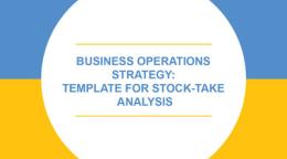 Portada del documento con un fondo azul y amarillo, y el título en inglés dentro de un círculo blanco.