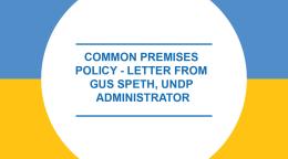 Portada del documento con un fondo azul y amarillo, y el título en inglés dentro de un círculo blanco.