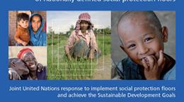 Portada del documento con un fondo azul, un collage de cuatro fotos y un cintillo blanco con los logos de las organizaciones que colaboran.