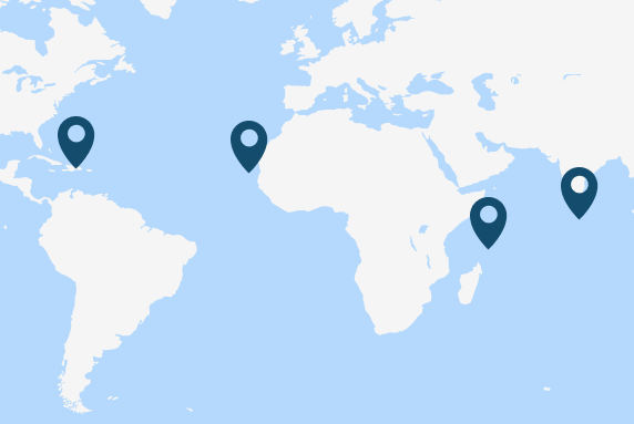 Seychelles Dominican Republic Cabo Verde Maldives