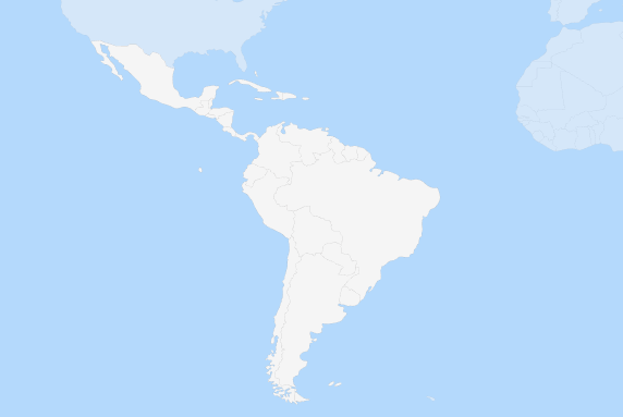Map of Latin America and the Caribbean