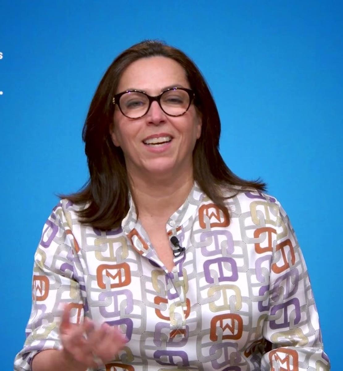 Screenshot from video message shows Resident Coordinator in Colombia, Mireia Villar Forner