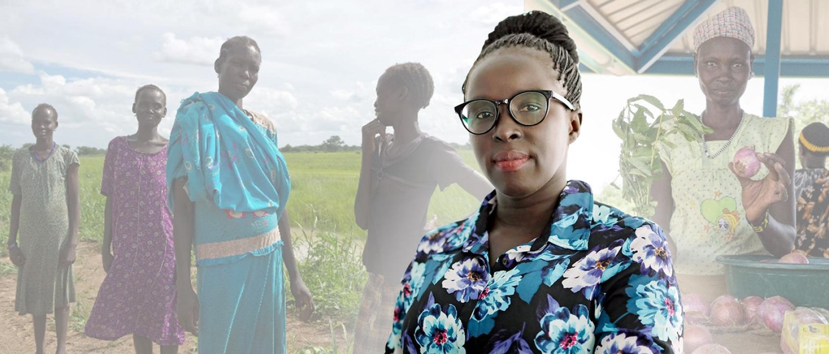 سوزان سيبيت محامية من جنوب السودان.