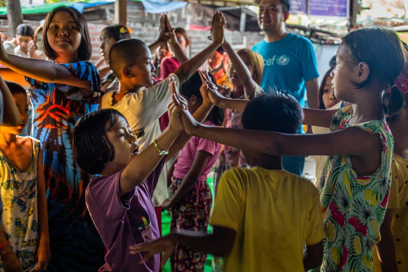 Children play during Mental Health and Psychosocial Support