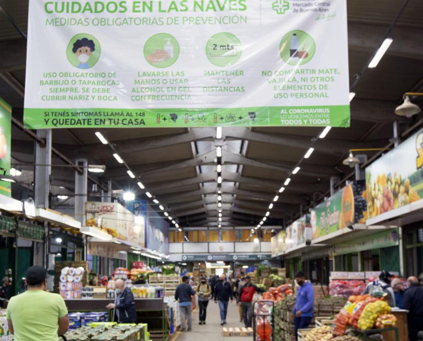 View of the Central Marketplace in Buenos Aires.