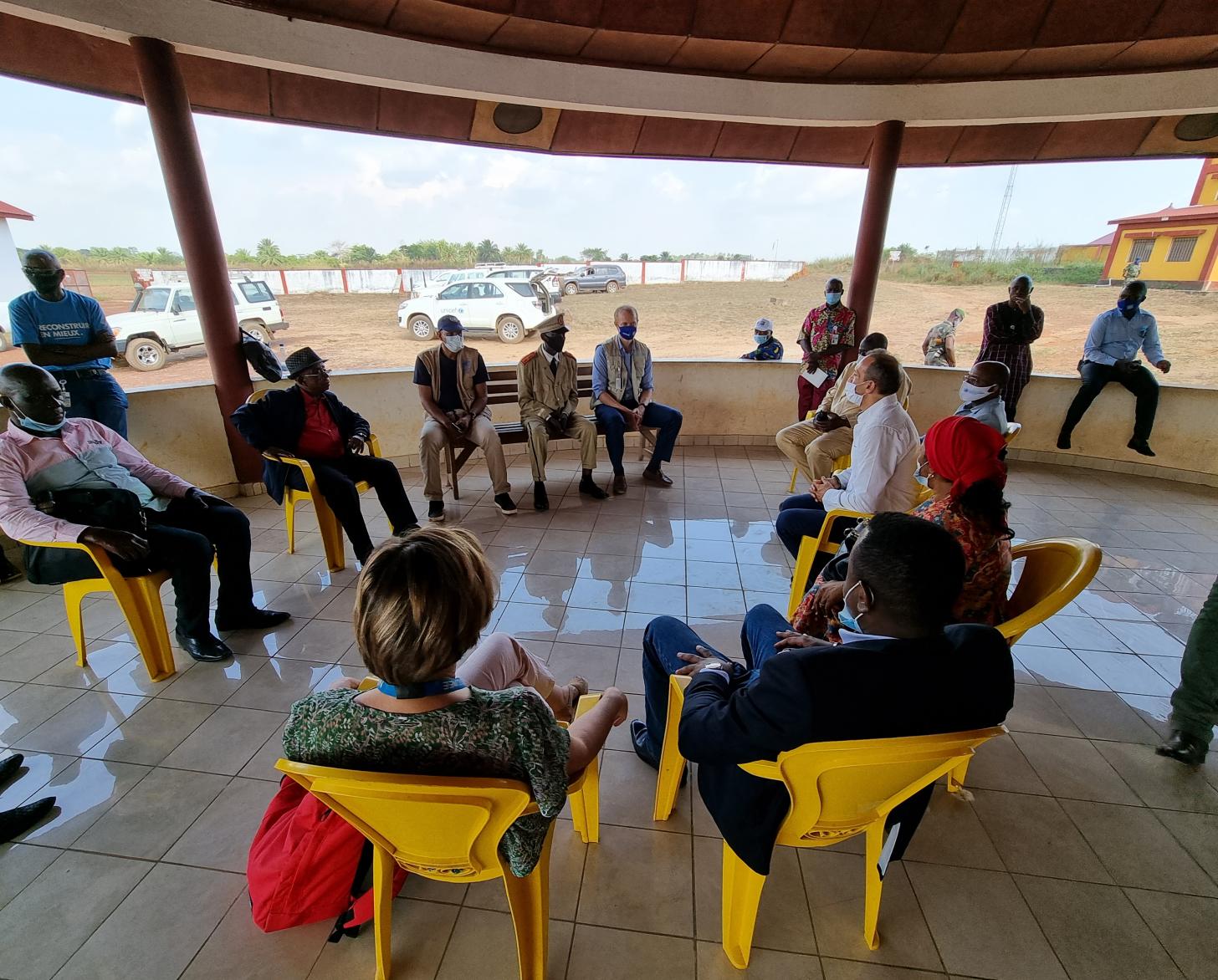 UN officials and local authorities meet to discuss a plan to address the outbreak.