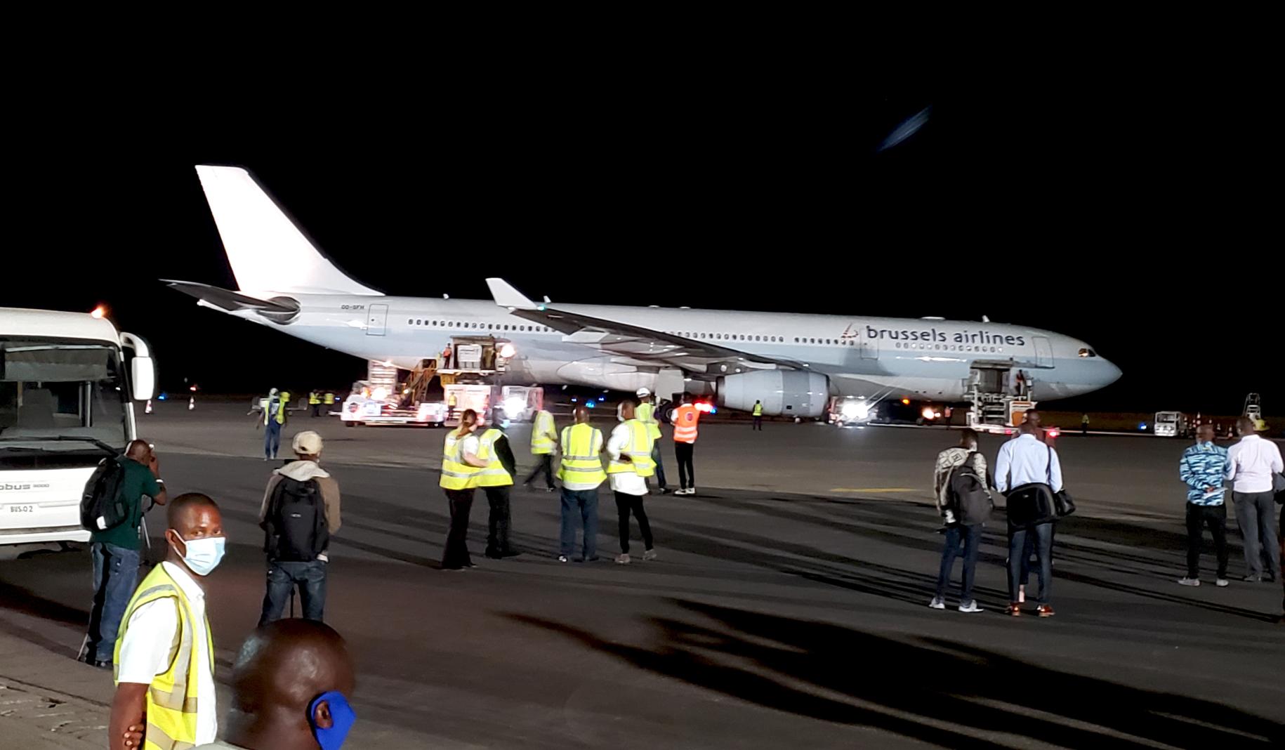 Airline staff, the UN and authorities anxiously await a delivery of COVID-19 vaccines.