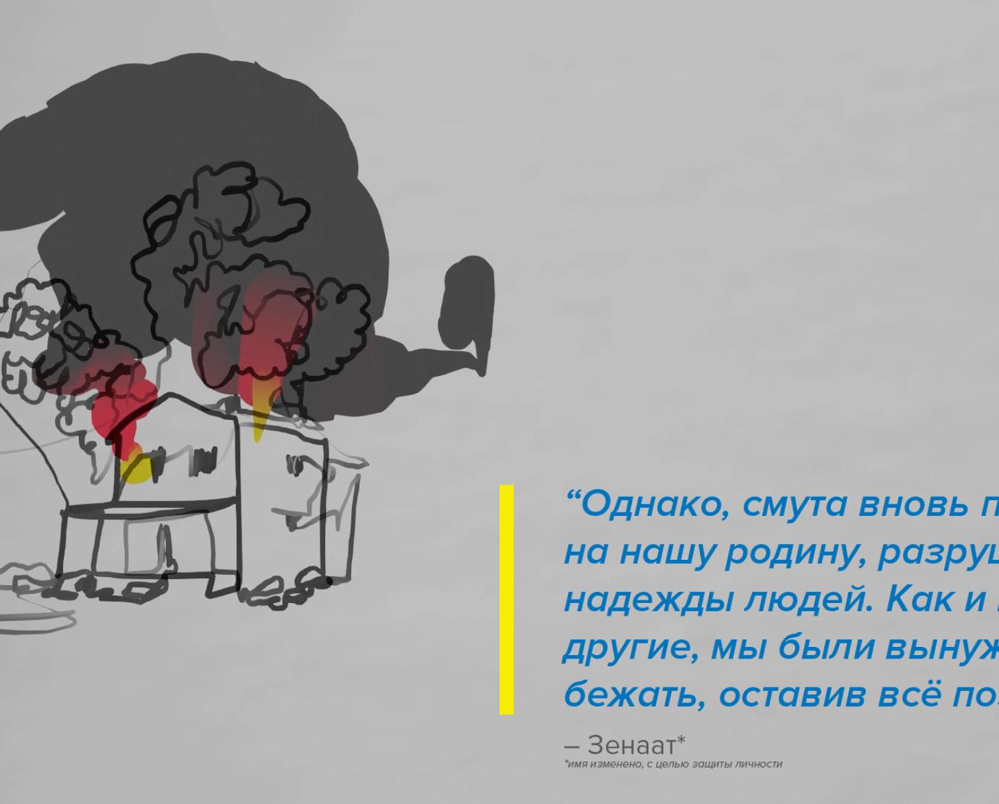 Иллюстрация дома в огне и дыму