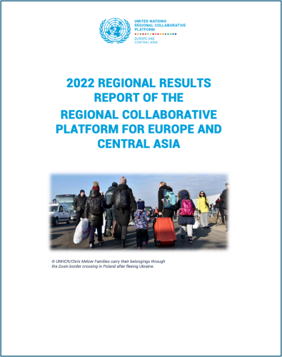 A cover of a report with the UN's logo up top and the title and picture below