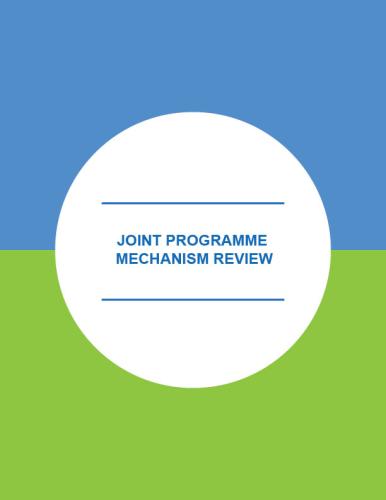 Portada del documento con fondo azul y verde.