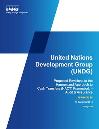 Portada del documento con fondo azul y blanco, y el logo de KPMG.