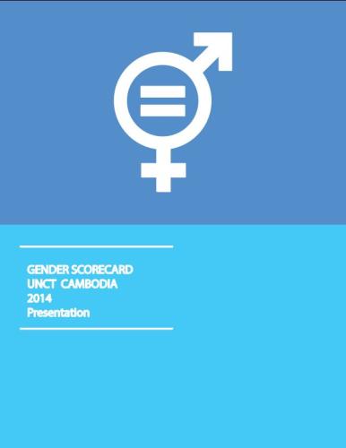 Portada del documento con un fondo en dos tonos de azul y el símbolo de igualdad de género en blanco.