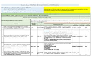 Оценка ЮНДАФ/РП: ответы руководства