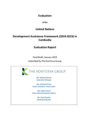 ЮНДАФ / Доклад об оценке рамочной программы по сотрудничеству