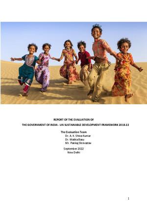 Rapport d'évaluation du PNUAD/Plan-cadre de coopération