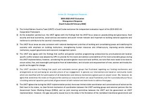 管理层对联发援框架/合作框架评价的答复