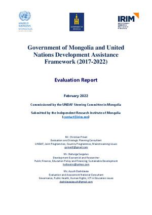 联发援框架/合作框架评估报告